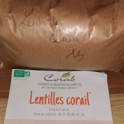 Lentilles corail  BIO -1 KG